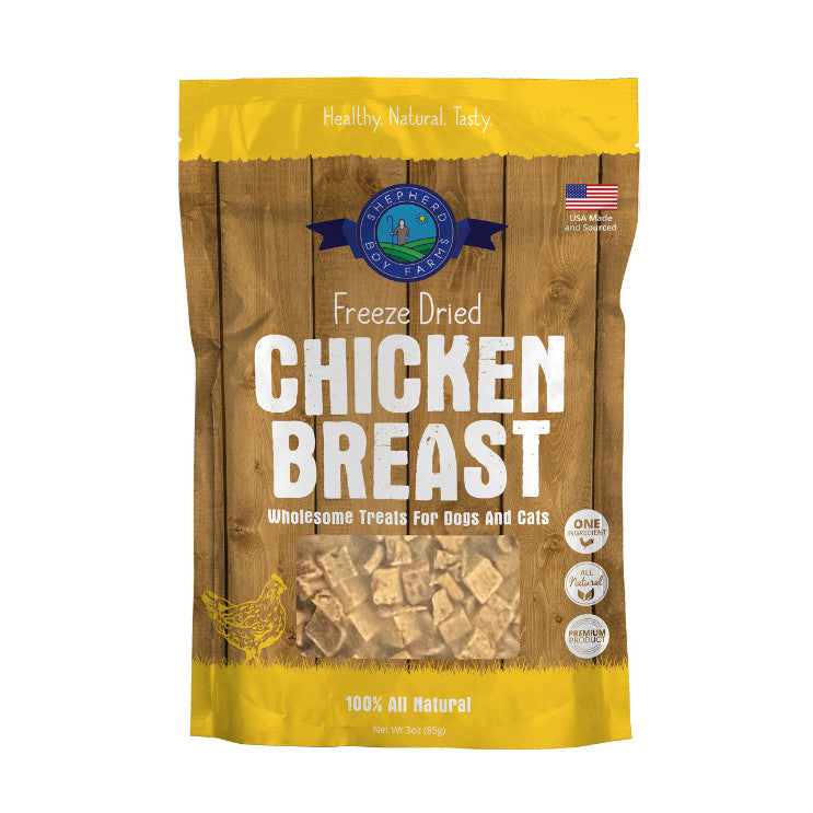 Shepherd Boy Farms Freeze-Dried Treats for Dogs & Cats 3oz  | Beef Chicken Duck Lamb Minnows Pork Bison