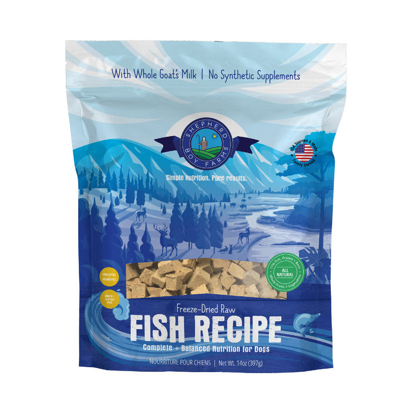 Shepherd Boy Farms Freeze-Dried Raw Dog Food Recipe 14oz | Chicken | Beef | Fish | Pork | Bison | Rabbit | Venison