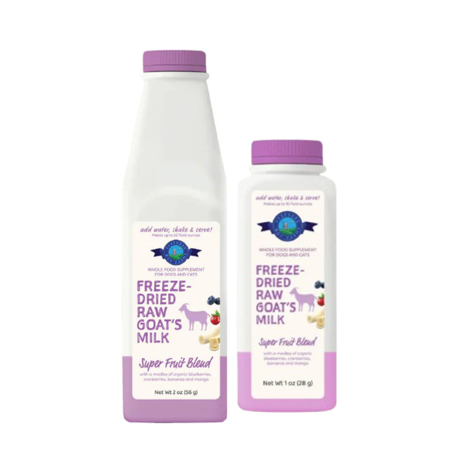 Shepherd Boy Farms Freeze Dried Raw Goat Milk for Dogs and Cats | Pet Milk | Classic Blend | Golden | Super Fruit | Green