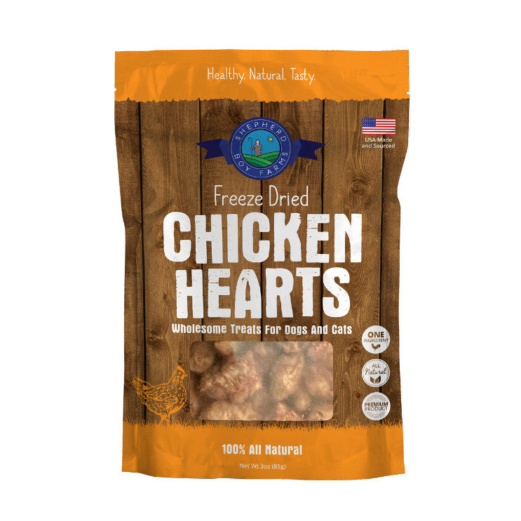 Shepherd Boy Farms Freeze-Dried Treats for Dogs & Cats 3oz  | Beef Chicken Duck Lamb Minnows Pork Bison