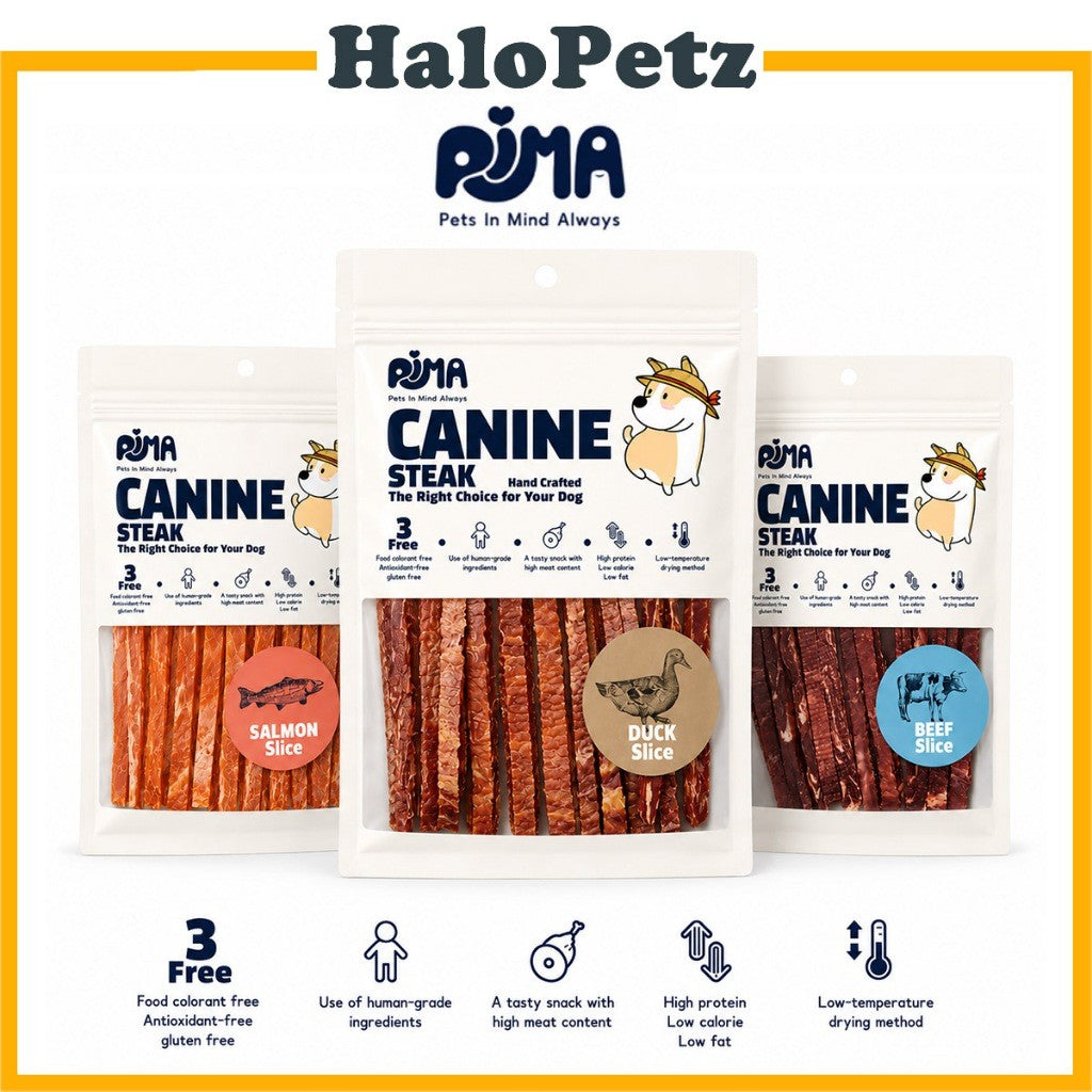 Rima Canine Steak Slice Dog Treats | Salmon | Duck | Beef