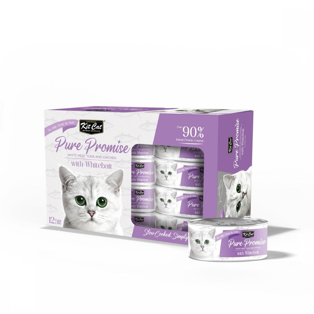 [12x] Kit Cat Pure Promise Natural Slow-Cooked Wet Cat Food