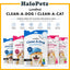 Loveabowl Clean-A-Dog & Clean-A-Cat Stress-Free Pet Cleaning Gloves 10pcs | Waterless Grooming Wipes | Cica, Cherry Blos
