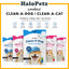 Loveabowl Clean-A-Dog & Clean-A-Cat Stress-Free Pet Cleaning Gloves 2pcs | Waterless Grooming Wipes | Cica, Cherry Bloss