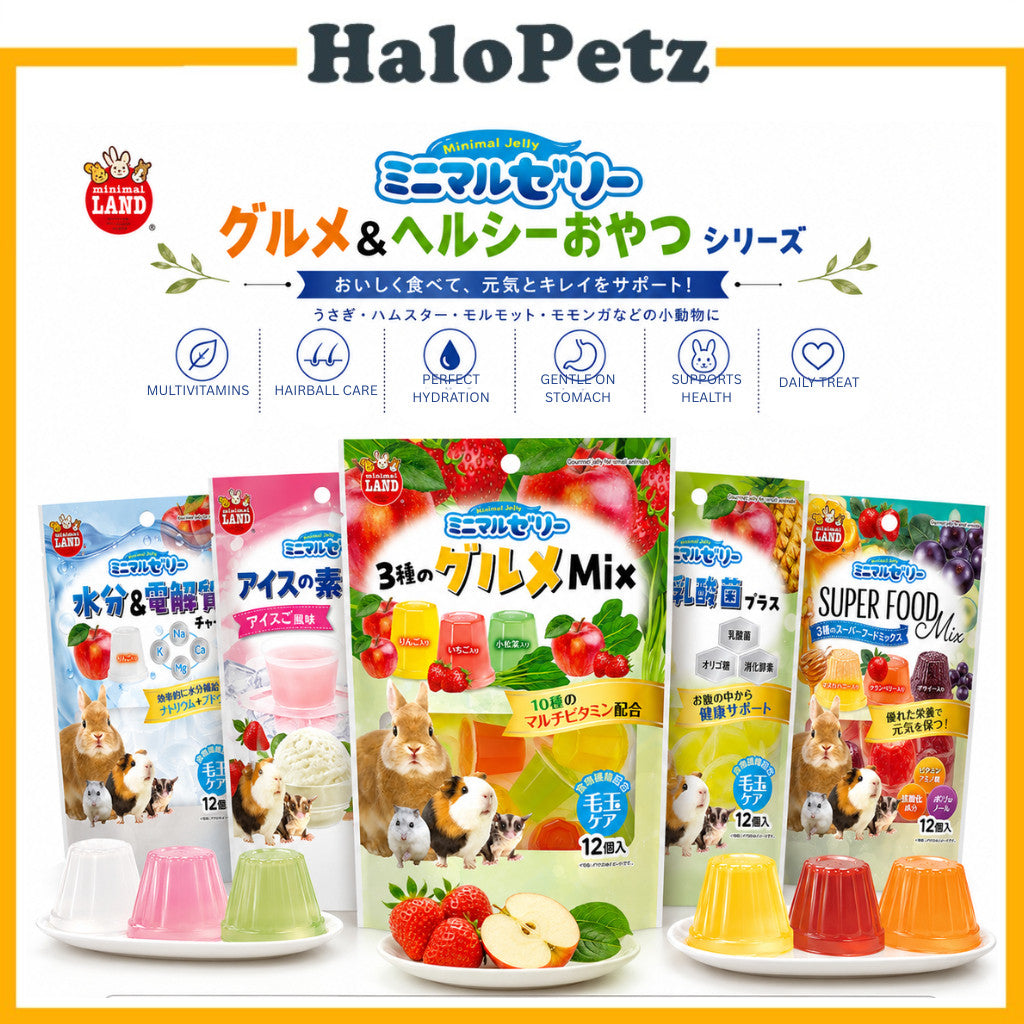Marukan Jelly for Small Animals | Gourmet, Hydration, Tummy-Nice & Super Food | Rabbit Hamster Guinea Pig Treat