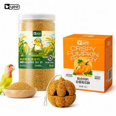YEE Yellow Millet Bird & Hamster Food 950g | Natural Seeds for Parrots, Lovebirds & Budgies