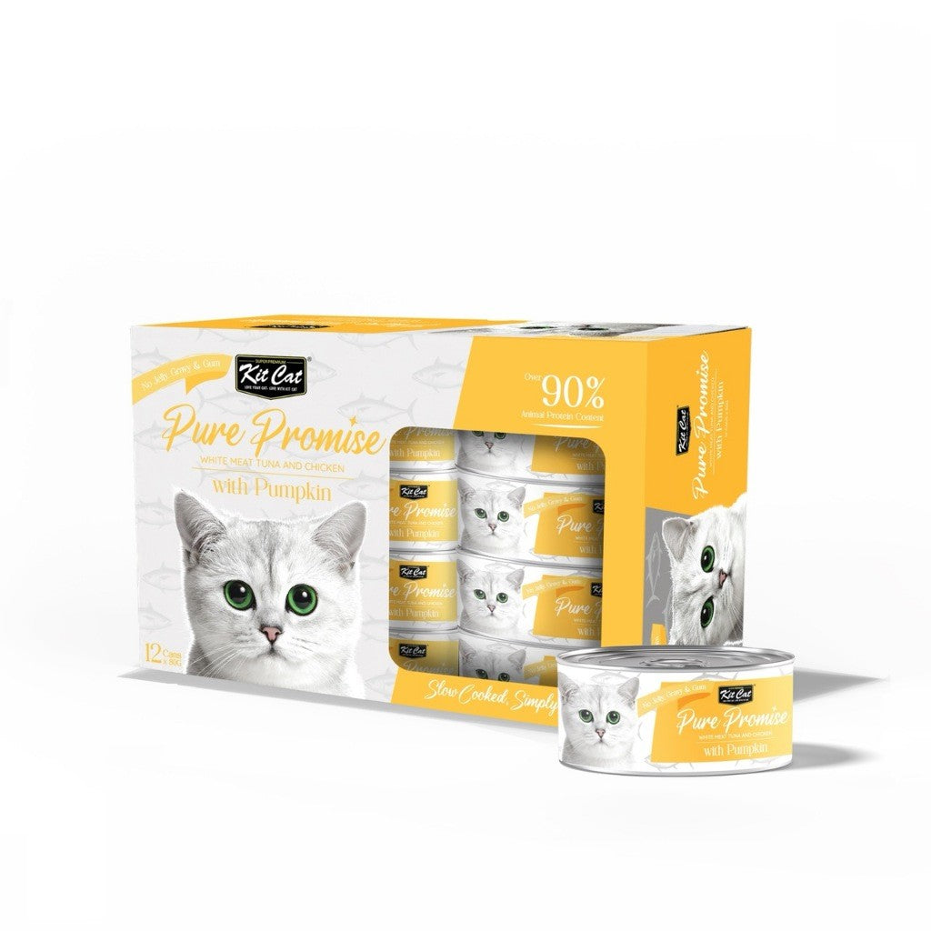 [12x] Kit Cat Pure Promise Natural Slow-Cooked Wet Cat Food