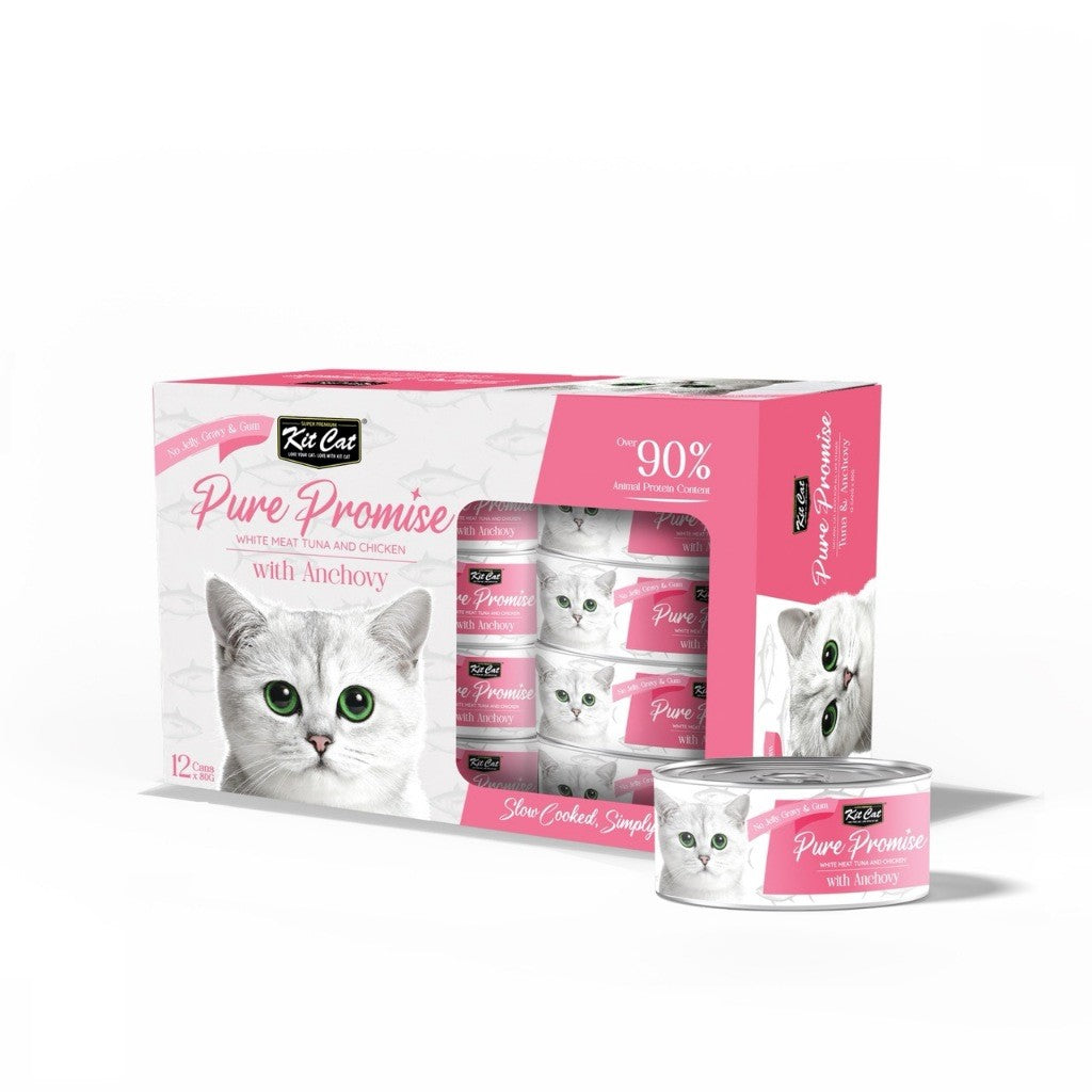 [12x] Kit Cat Pure Promise Natural Slow-Cooked Wet Cat Food