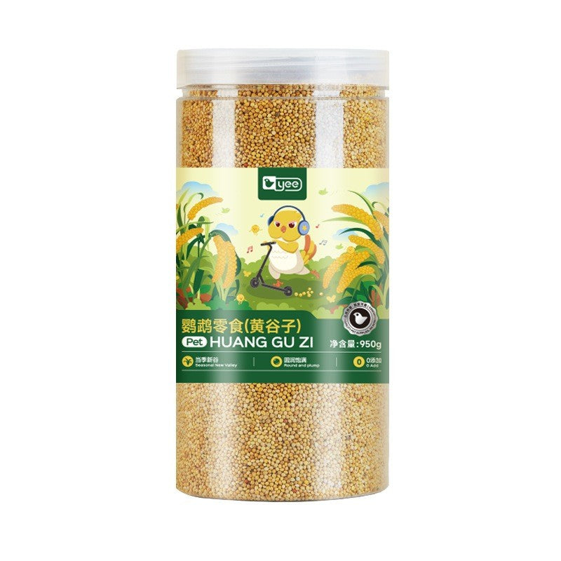 YEE Yellow Millet Bird & Hamster Food 950g | Natural High Palatability Seeds for Parrots, Lovebirds, Budgies Small Pet