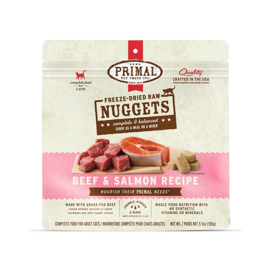 Primal Freeze Dried Raw Cat Food Nuggets 14oz | Complete Raw Cat Diet