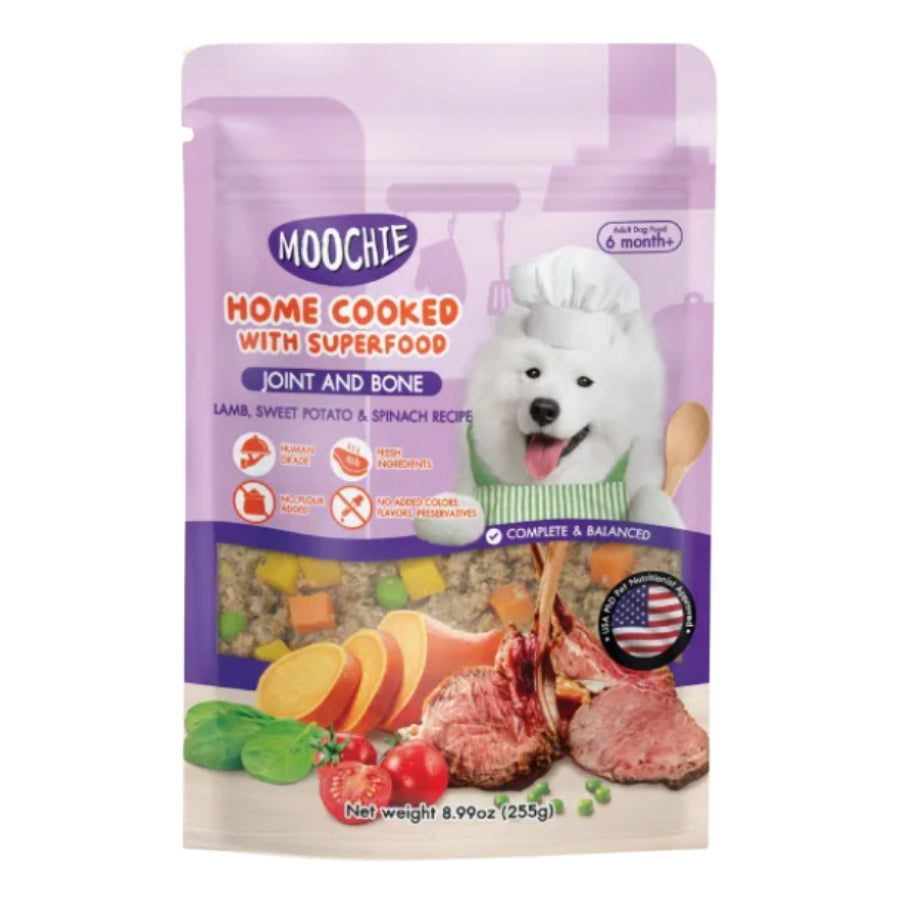 Moochie Home Cooked with Superfood 255g - Joint & Bone | Fit & Firm | Beauty Skin & Coat