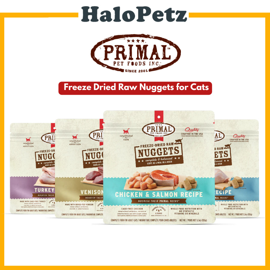Primal Freeze Dried Raw Cat Food Nuggets 14oz | Complete Raw Cat Diet