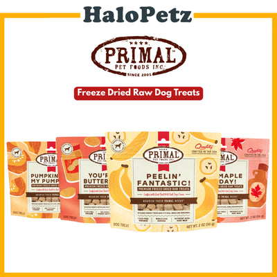 Primal Freeze Dried Raw Dog Treats 2oz | Butter Banana Pumpkin Maple Flavours