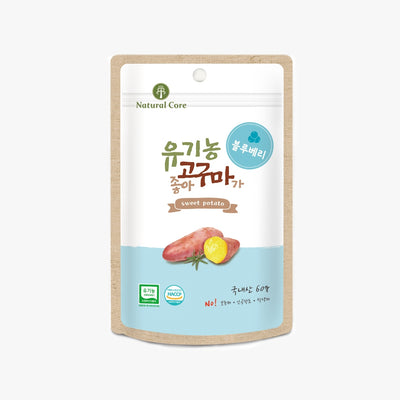 Natural Core Sweet Potato Dog Treats 60g - Blueberry | Cheese Flavor
