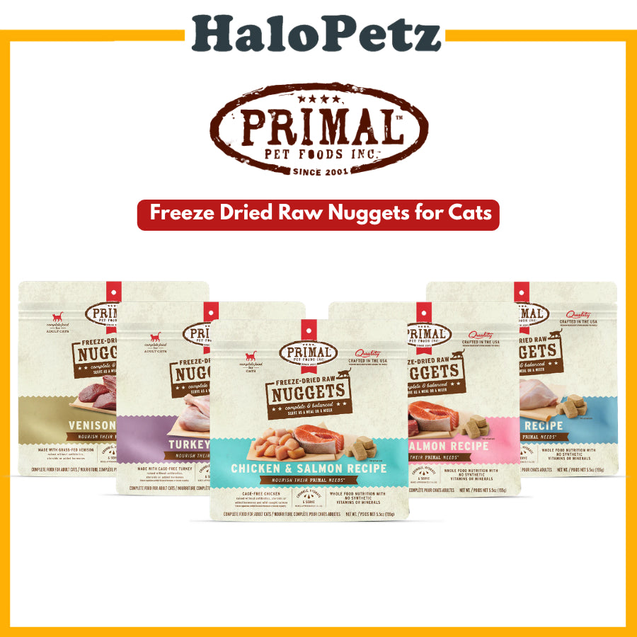 Primal Freeze Dried Raw Cat Food Nuggets 14oz | Complete Raw Cat Diet