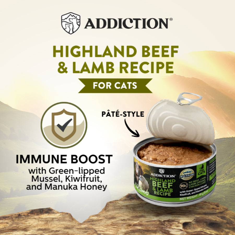 Addiction Wild Islands Grain-Free Wet Canned Cat Food 85g | Venison, Highland, Island Birds, King Salmon