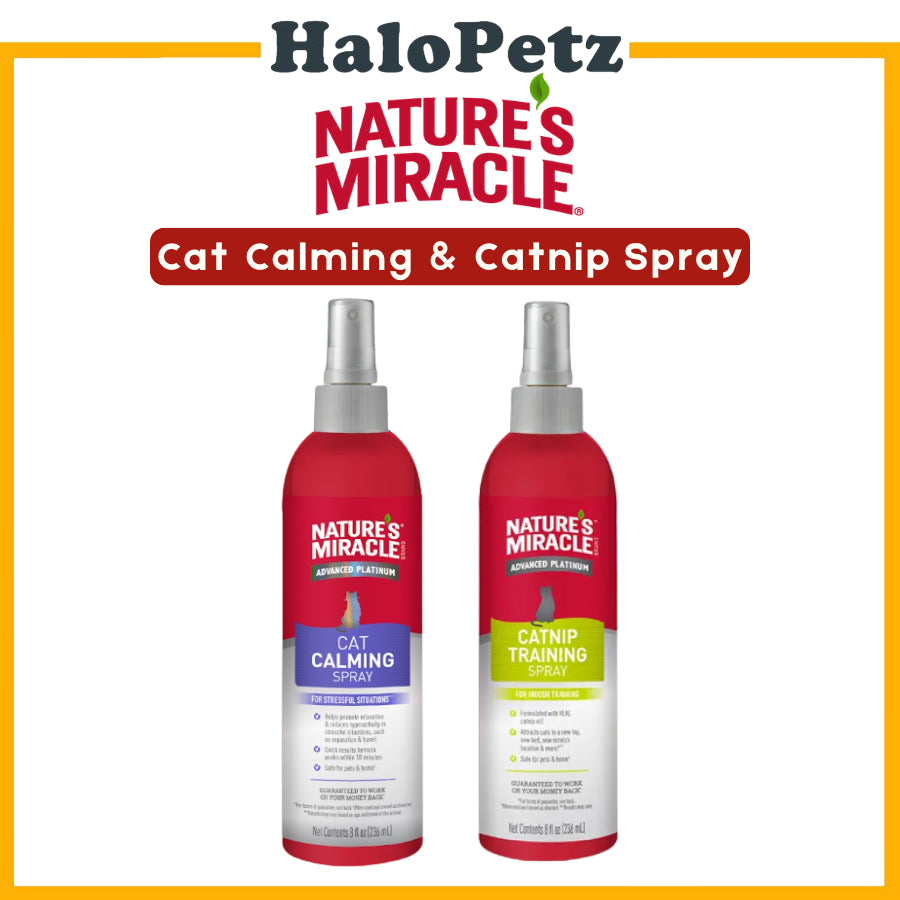 Nature's Miracle Adv Platinum Cat Calming and Catnip Spray - 8oz