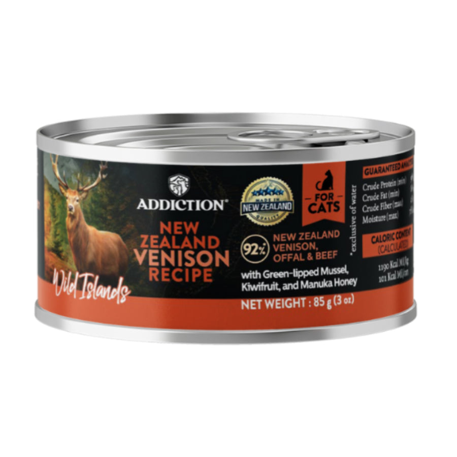 Addiction Wild Islands Grain-Free Wet Canned Cat Food 85g | Venison, Highland, Island Birds, King Salmon
