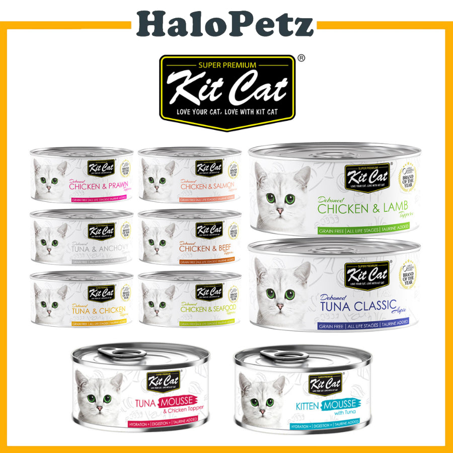 [24 Cans] Kit Cat Deboned Canned Food Topper 80g