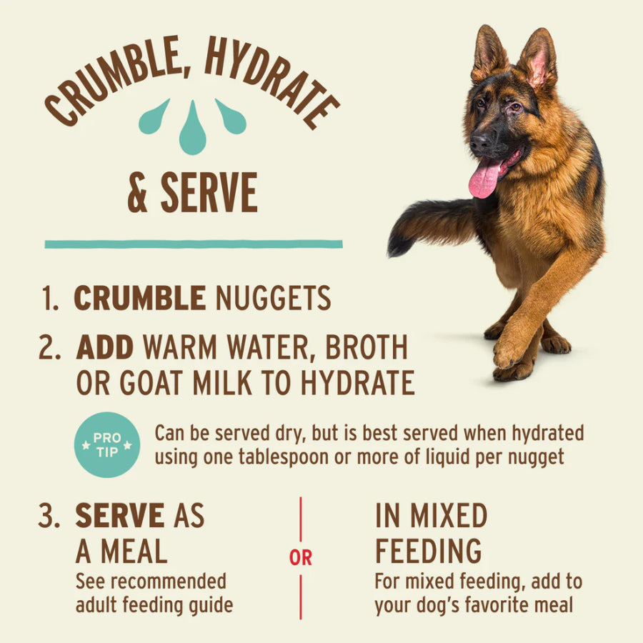 Primal Freeze Dried Raw Dog Food Nuggets 14oz | Beef Chicken Duck Lamb Pork Rabbit Turkey Venison