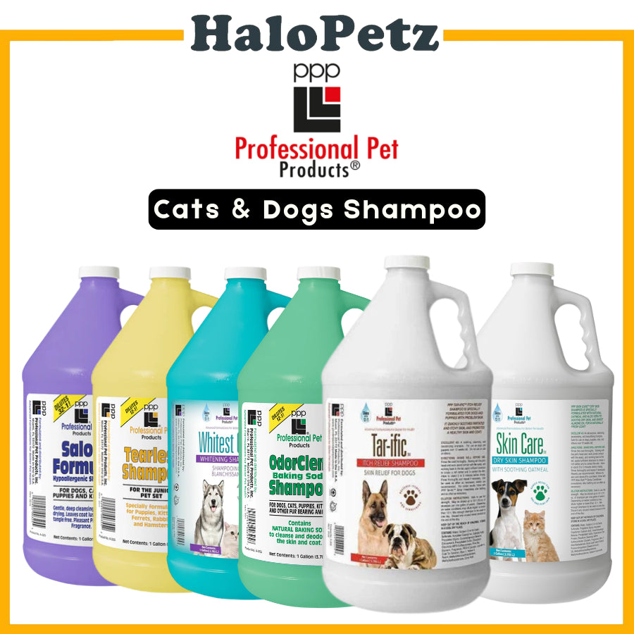 PPP Skin & Coat Shampoo 1 Gallon - Tar-ific Shampoo | Skin Care | Tearless | Hypo Allergenic | Odor Cleanse