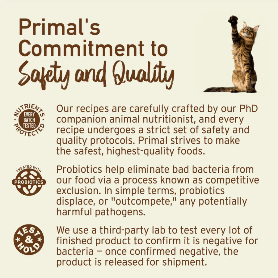 Primal Freeze Dried Raw Cat Food Nuggets 14oz | Complete Raw Cat Diet