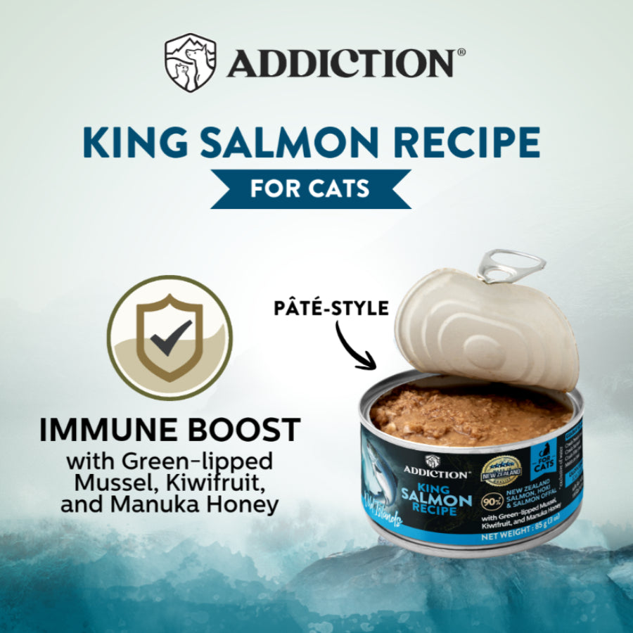 Addiction Wild Islands Grain-Free Wet Canned Cat Food 85g | Venison, Highland, Island Birds, King Salmon